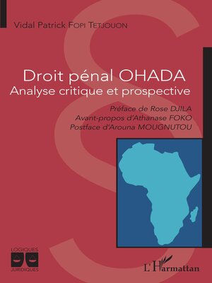 cover image of Droit pénal OHADA